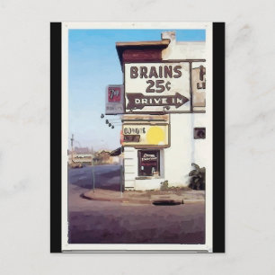 Brains 25 Cents Postcard