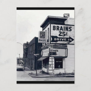 Brains 25 Cents Postcard