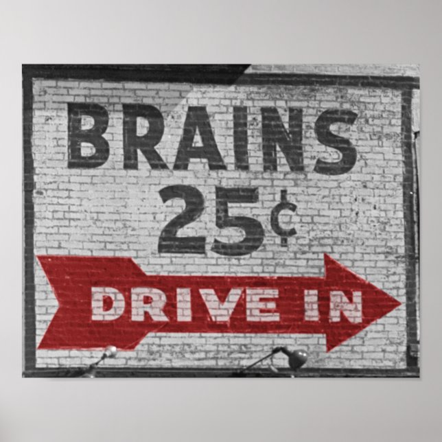 Brains 25 cents poster (Front)
