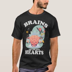 Brains Are The New Hearts Yoga flower T-Shirt