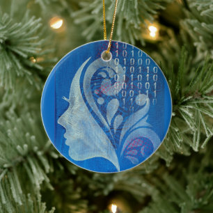 Brains & Bytes Ceramic Ornament