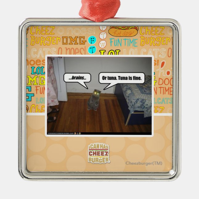 brains metal tree decoration (Front)