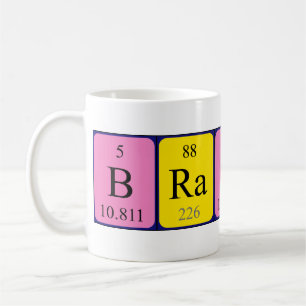 Brains periodic table name mug