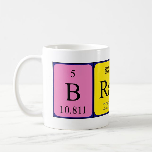 Brains periodic table name mug (Left)