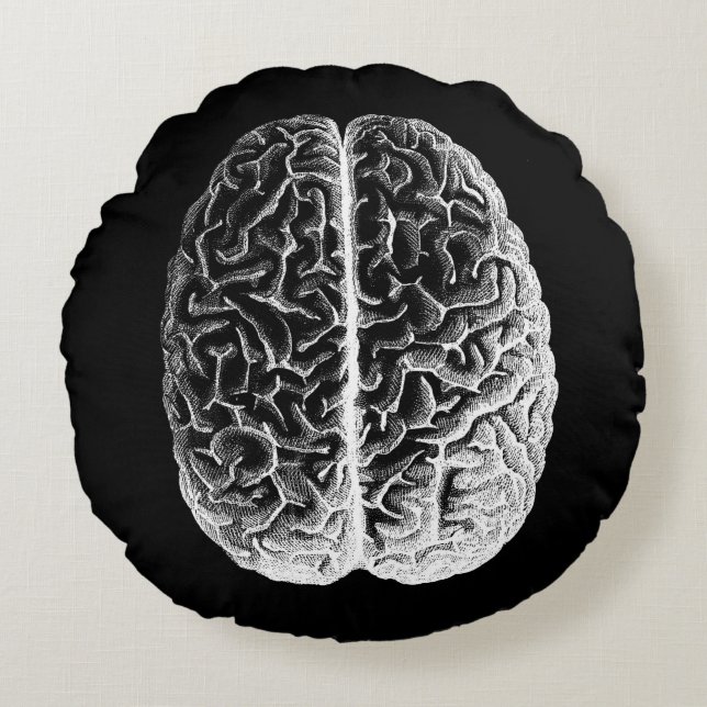 Brains! Round Cushion (Front)
