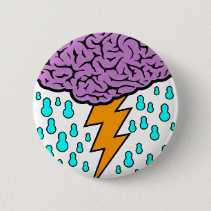 Brainstorm 6 Cm Round Badge