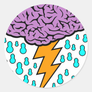 Brainstorm Classic Round Sticker