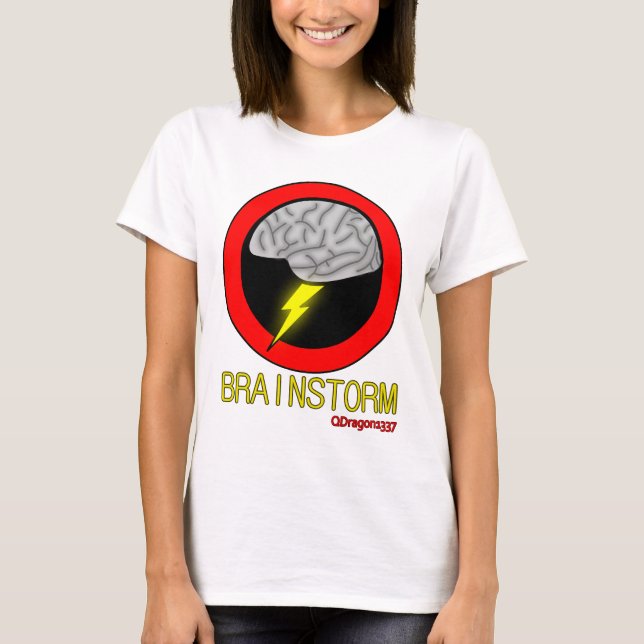 Brainstorm - Women's White T-Shirt (Front)