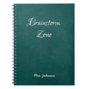 Brainstorm Zone Green Notebook