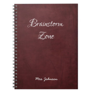Brainstorm Zone Red Notebook