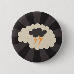Brainstorming creativity ideas 6 cm round badge