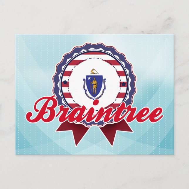 Braintree, MA Postcard (Front)