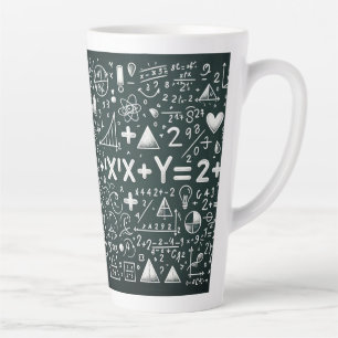 Brainy Brew Math Equations Latte Mug