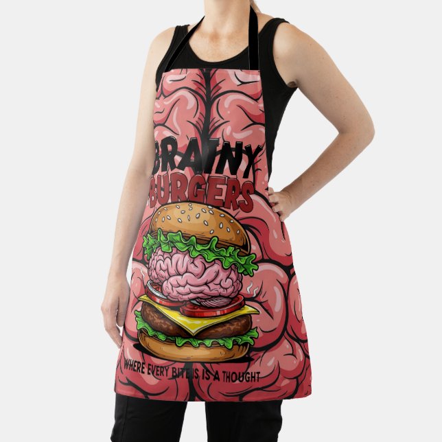 Brainy Burgers Apron (Insitu)