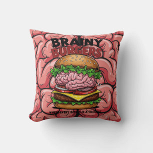 Brainy Burgers Cushion
