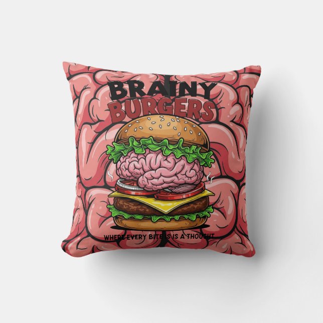 Brainy Burgers Cushion (Front)