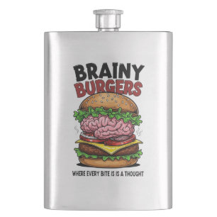 Brainy Burgers Flask