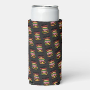 Brainy Burgers Foam Can/Bottle Cooler