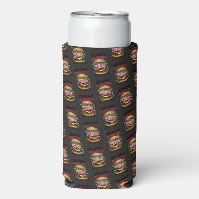 Brainy Burgers Foam Can/Bottle Cooler (Seltzer Front)