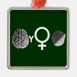 Brainy Girls Rock! Metal Tree Decoration