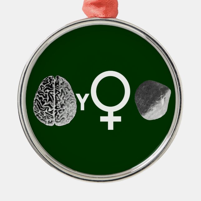 Brainy Girls Rock! Metal Tree Decoration (Front)