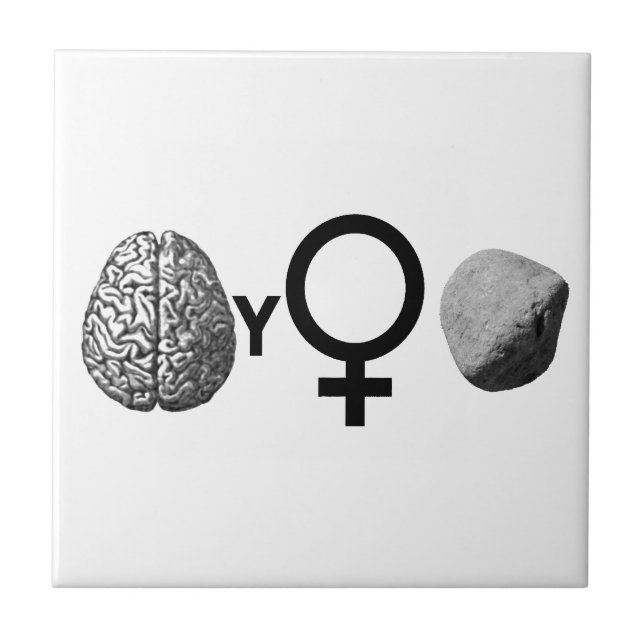 Brainy Girls Rock! Tile (Front)