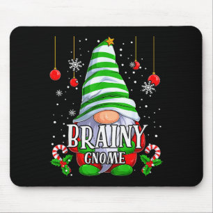 Brainy Gnome Christmas Pajamas Matching Family Gro Mouse Pad