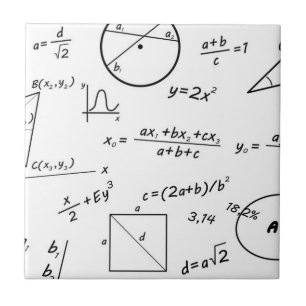 Brainy math whiteboard ceramic tile