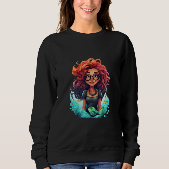 Brainy mermaid sweatshirt (Front)