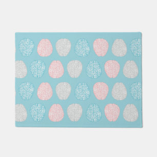 Brainy Pastel Pattern (Awesome Pastel Brains) Doormat