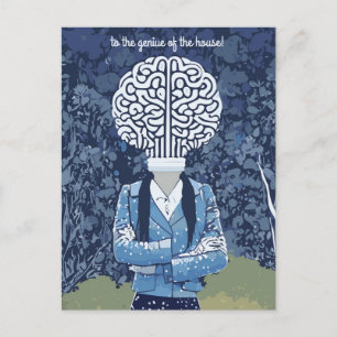 Brainy Person Postcard