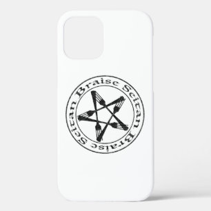 Braise Seitan Vegan Pentagram (dark version) iPhone 12 Case