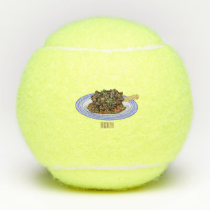 Braised lamb shank cartoon illustration Tennis Balls