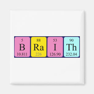 Braith periodic table name magnet