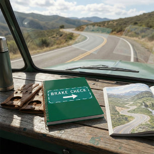 Brake Check Road Sign with Arrow  Planner