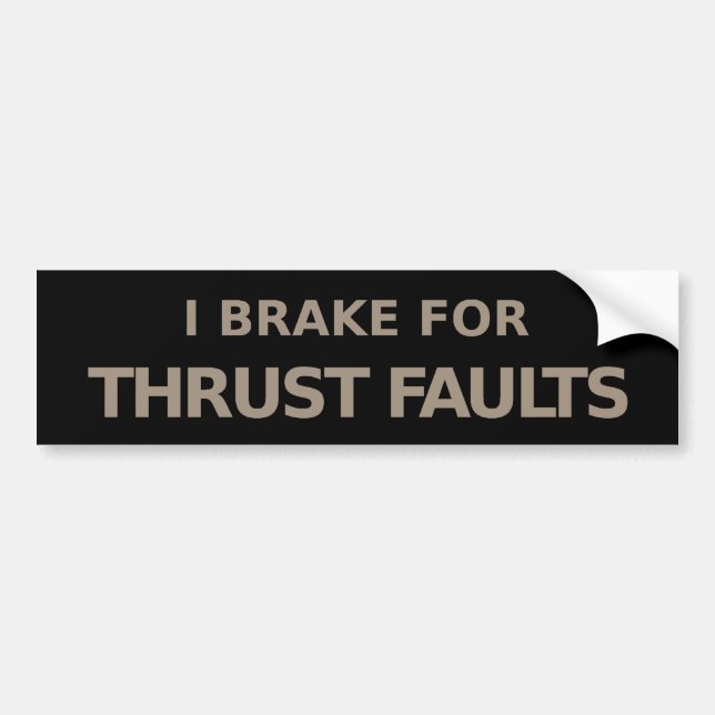 Brake for Faults Bumper Sticker (Front)