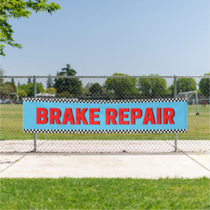 Brake Repair Automotive Shop Large Blue Banner