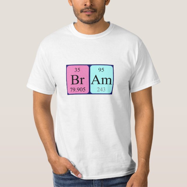 Bram periodic table name shirt (Front)