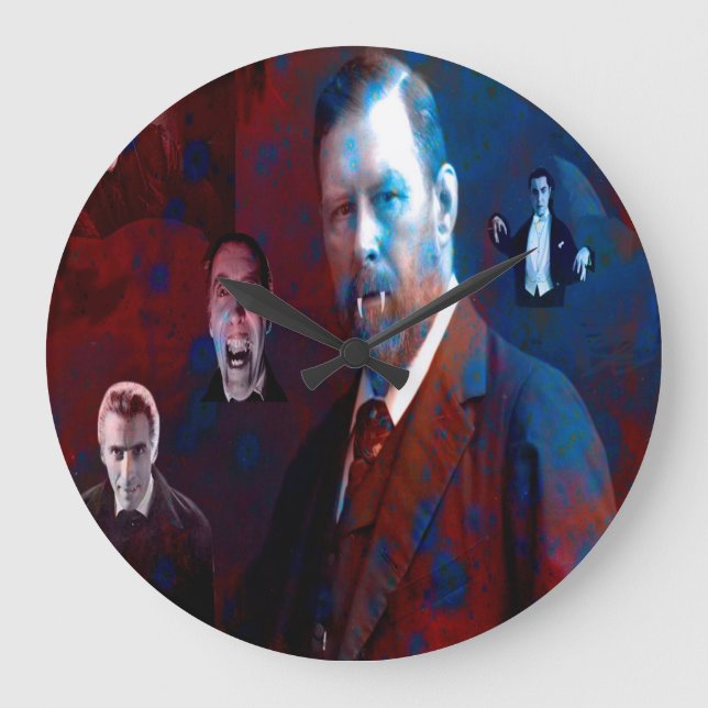 Bram Stoker-Dracula Large Clock (Front)