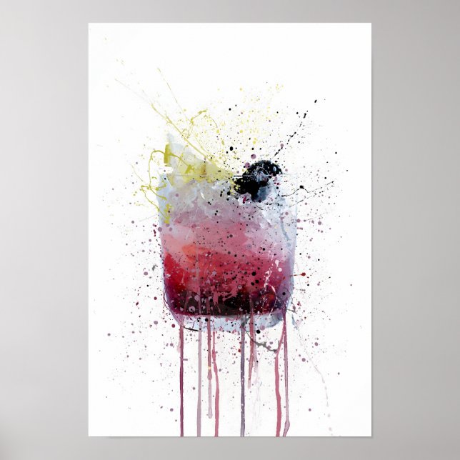 Bramble Cocktail Poster (Front)