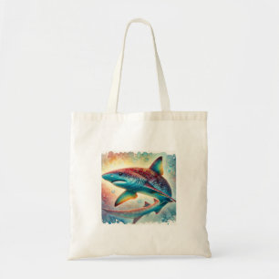 Bramble Shark 210624AREF134 - Watercolor Tote Bag