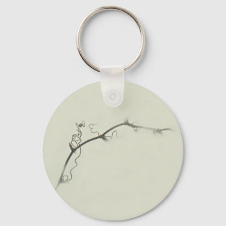 Bramble Tendrils in the Fog - Minimalism Key Ring