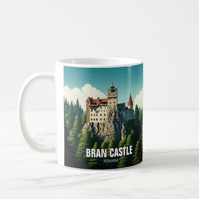 Bran Castle Romania Coffee Mug (Left)