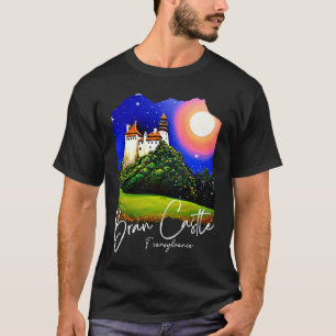 Bran Castle Transylvania Home To Dracula Painting T-Shirt