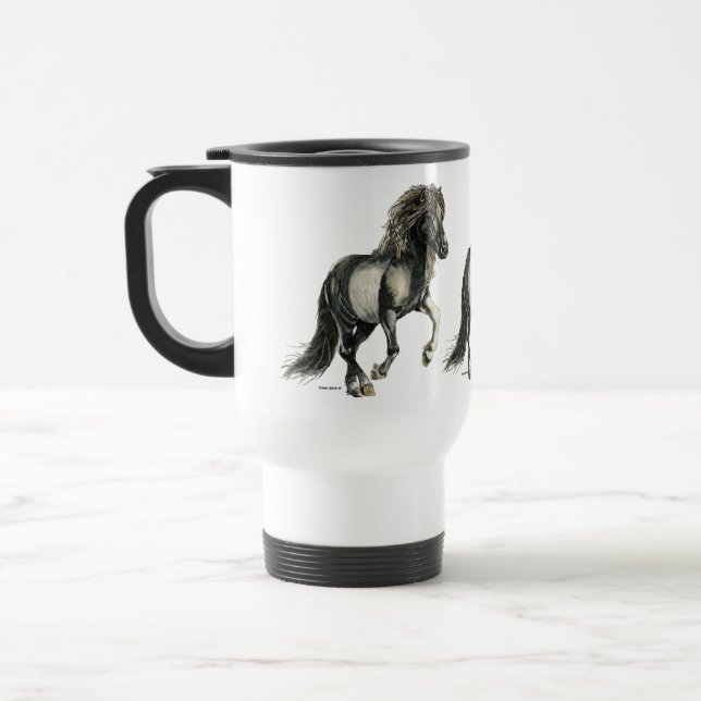 Brana Pinto Icelandic horse Travel Mug (Left)