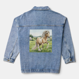 Brana Pinto Palomino Icelandic Watercolor Denim Jacket