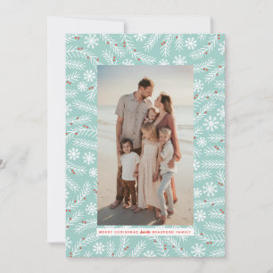 Branch and Snowflake Frame Holiday Christmas