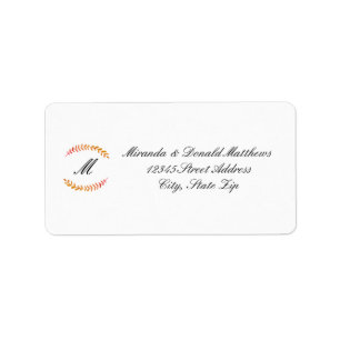 Branch Fall Wreath - Address Label