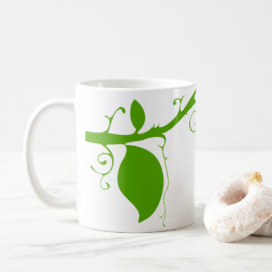 Branch Leaves Ornament Illustration Botanical Coffee Mug