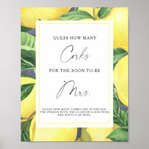 Branch Lemons - Guess How Many Corks Poster